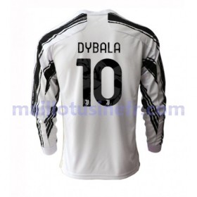 Maillot de Foot Juventus Paulo Dybala 10 Domicile 2020-21 Manches Longues